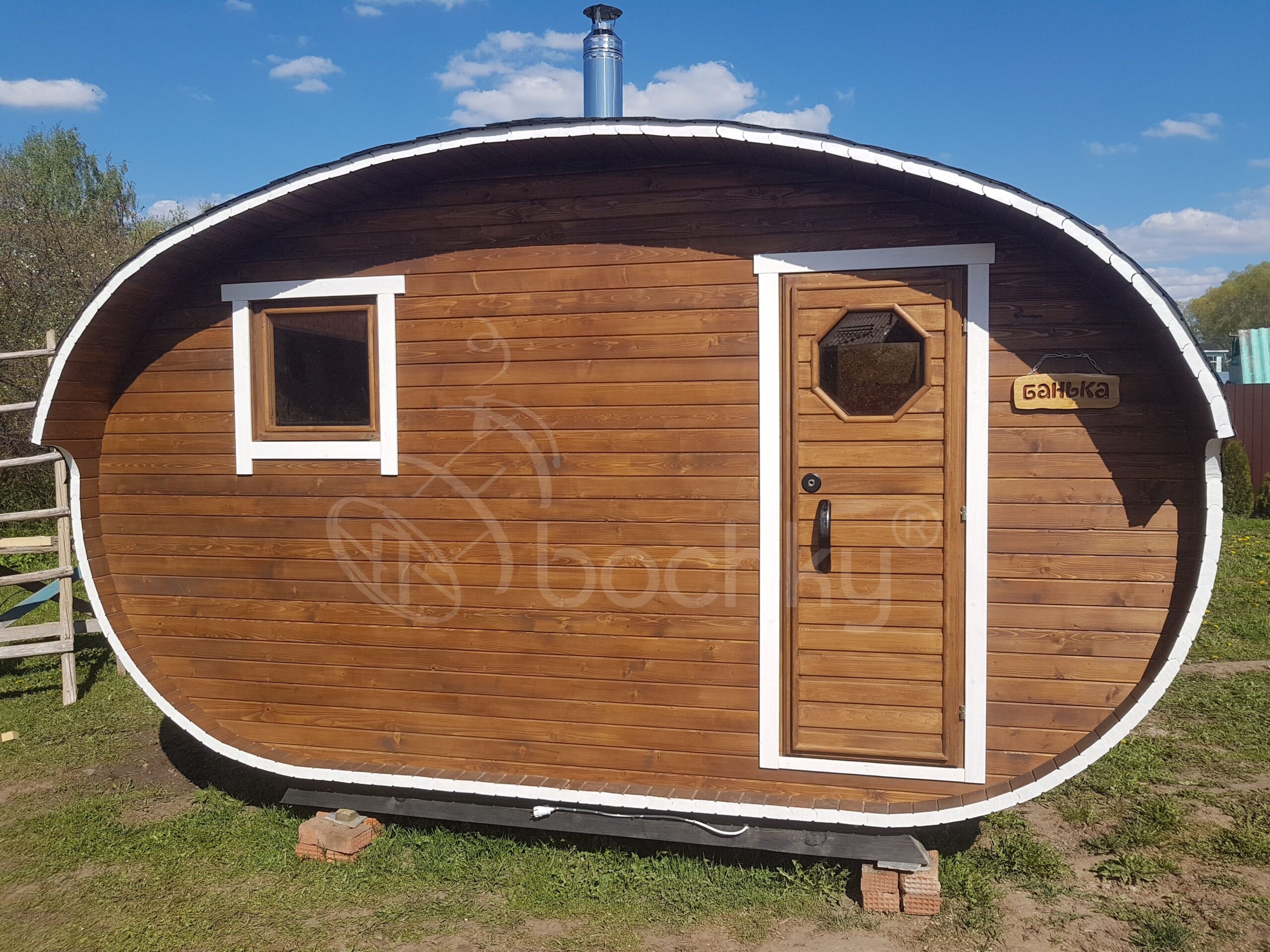 Oval barrel sauna "4×2" - Image 11