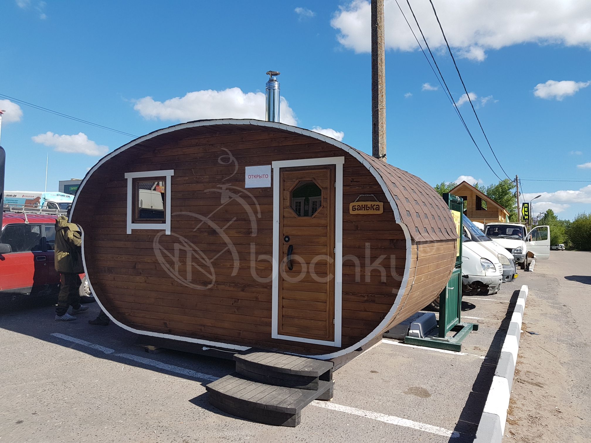 Oval barrel sauna "4×2" - Image 13