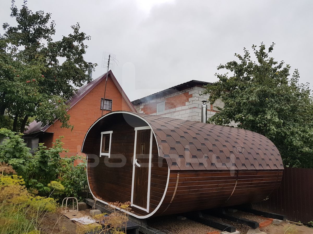 Oval barrel sauna "4×4" - Image 3