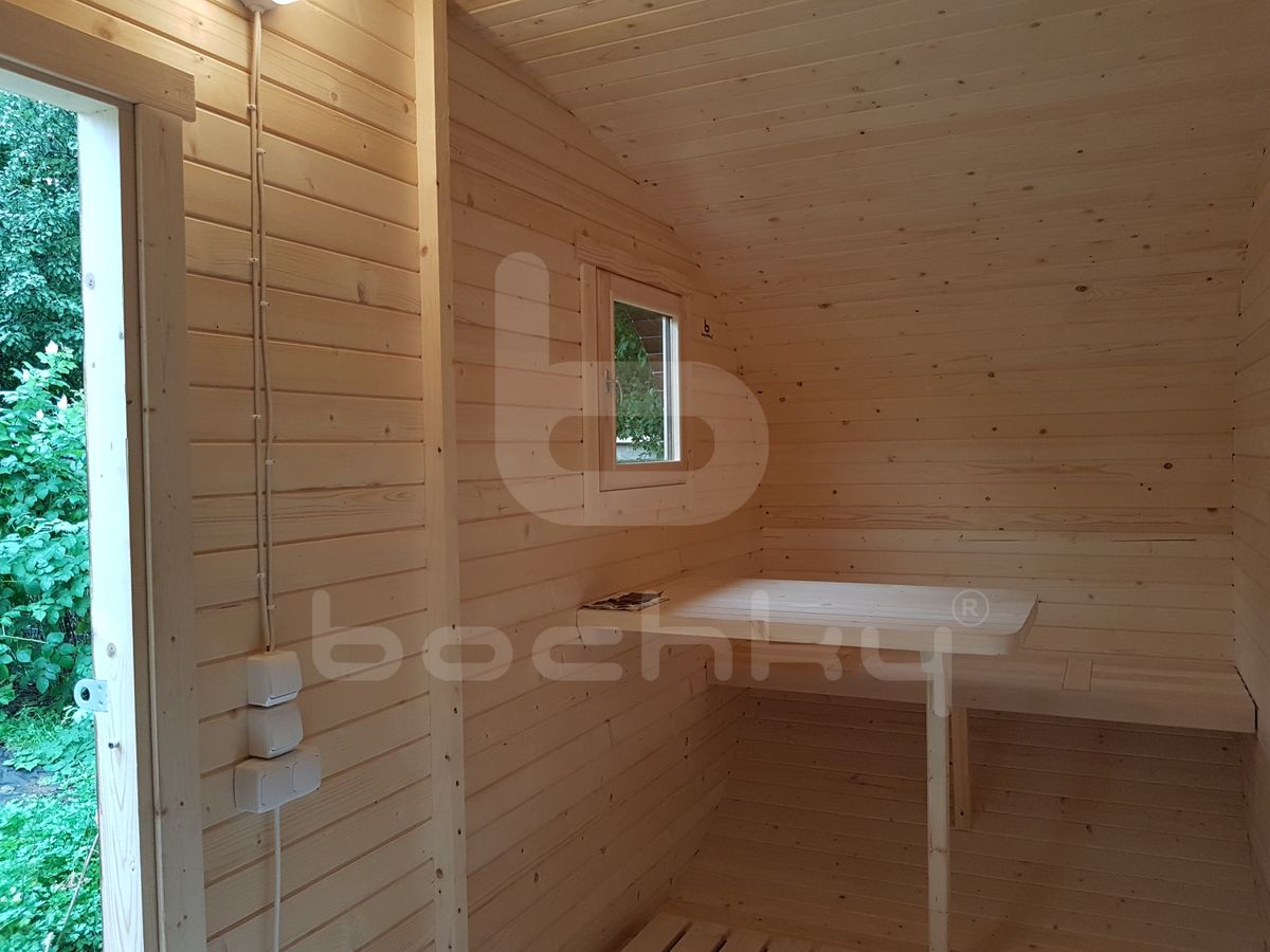 Oval barrel sauna "4×4" - Image 15