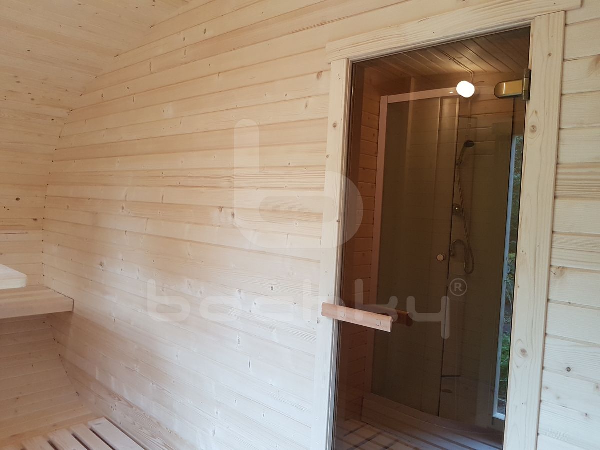 Oval barrel sauna "4×4" - Image 16
