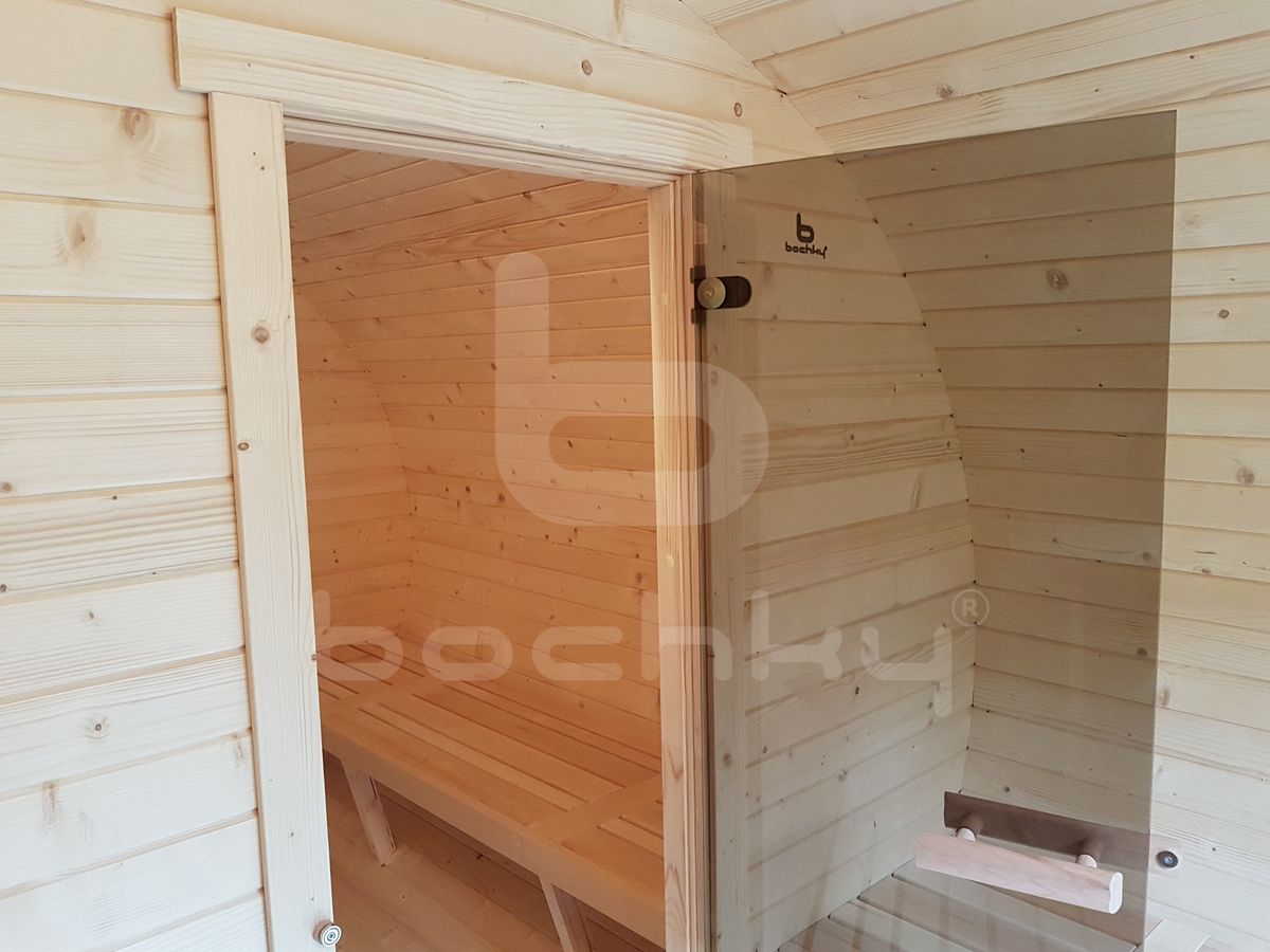 Oval barrel sauna "4×4" - Image 19