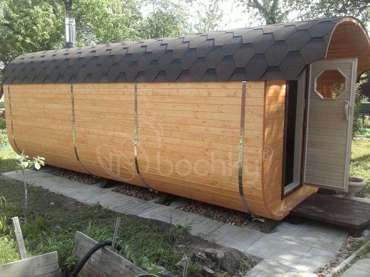 Square barrel sauna "Mega-3" - Image 2