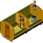 Square barrel sauna "Mega-2"