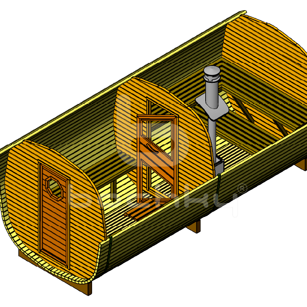 Octa barrel sauna "Mega-2"