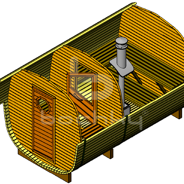 Octa barrel sauna "Comfort"