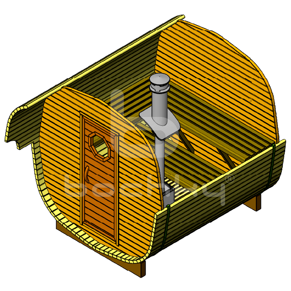 Octa barrel sauna "Economy"