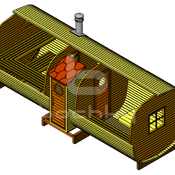 Octa barrel sauna "Exclusive"