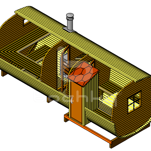 Octa barrel sauna "Exclusive-SV"