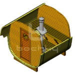Octa barrel sauna "Mini"