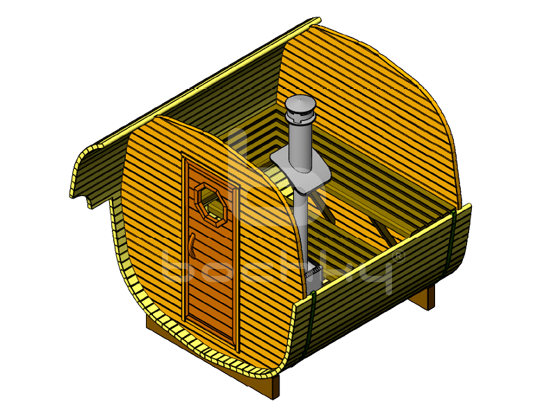 Octa barrel sauna "Mini"