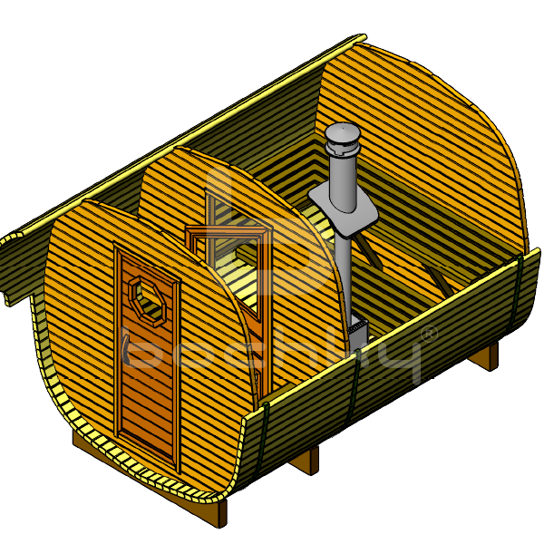 Octa barrel sauna "Standard"