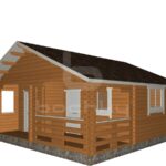 Country house "Charles" 6x6m