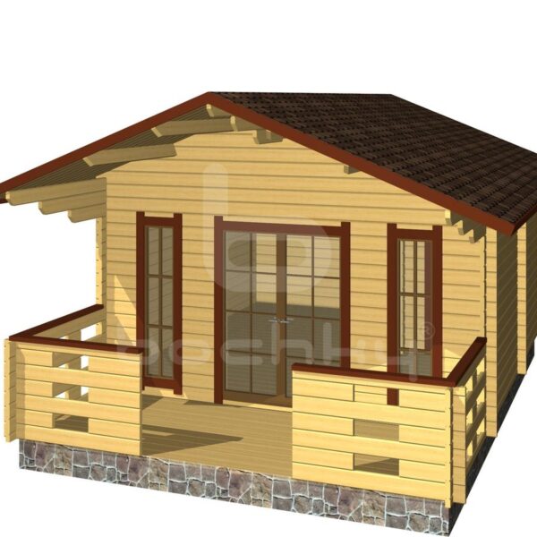 Country house "Elva" with a porch 6x4.5m