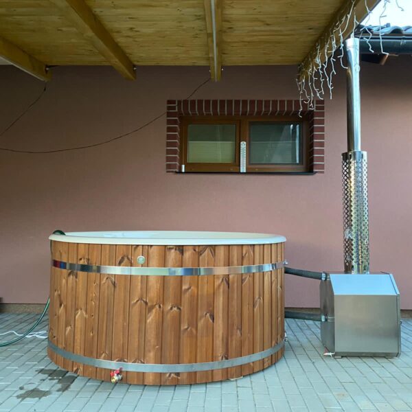Hot tub with external heater – 200cm