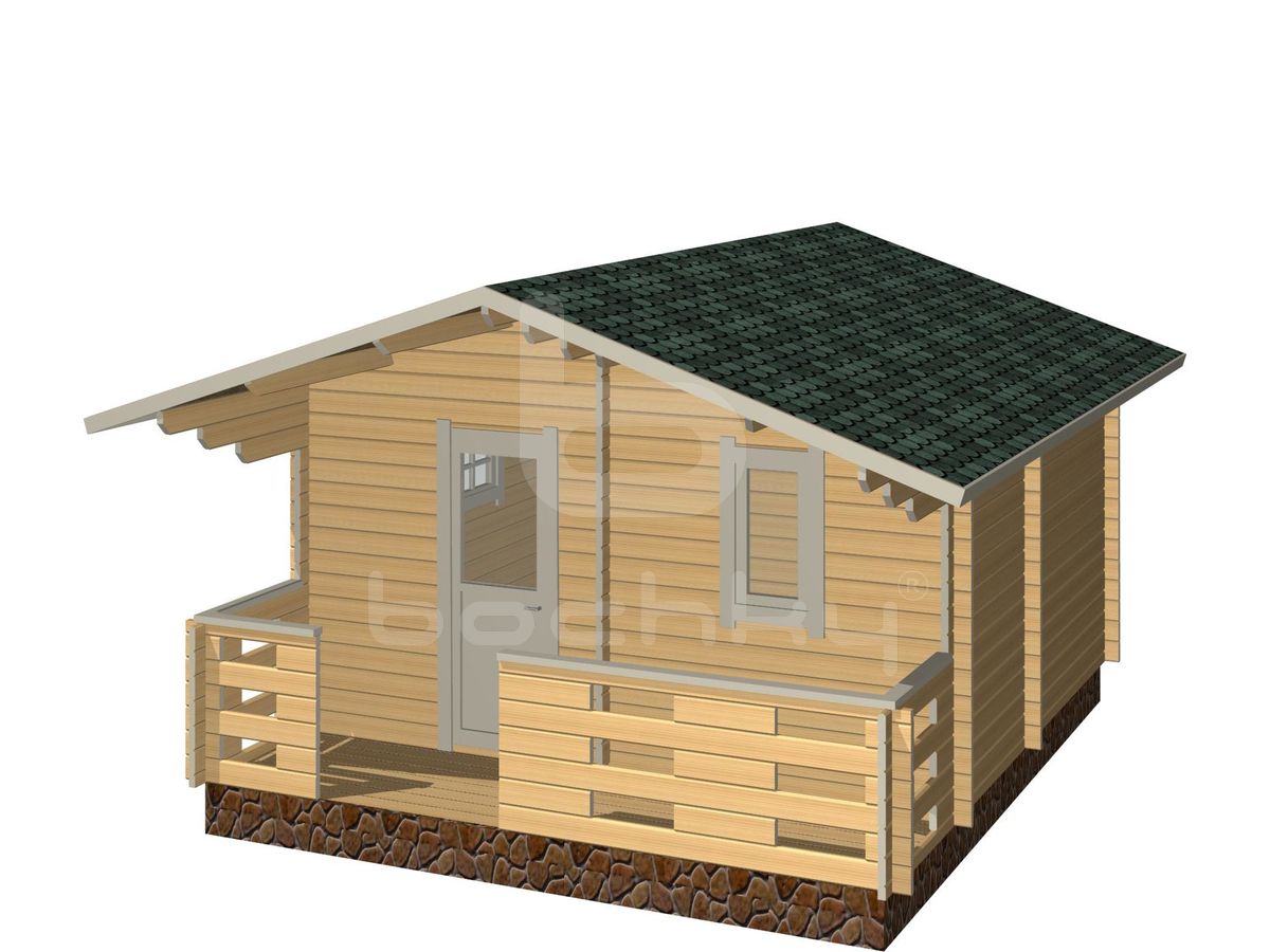 Country house "Keila" with a porch 5x4.5m