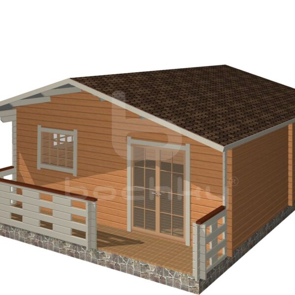 Country house "Kureesaare" with a porch 7x6m