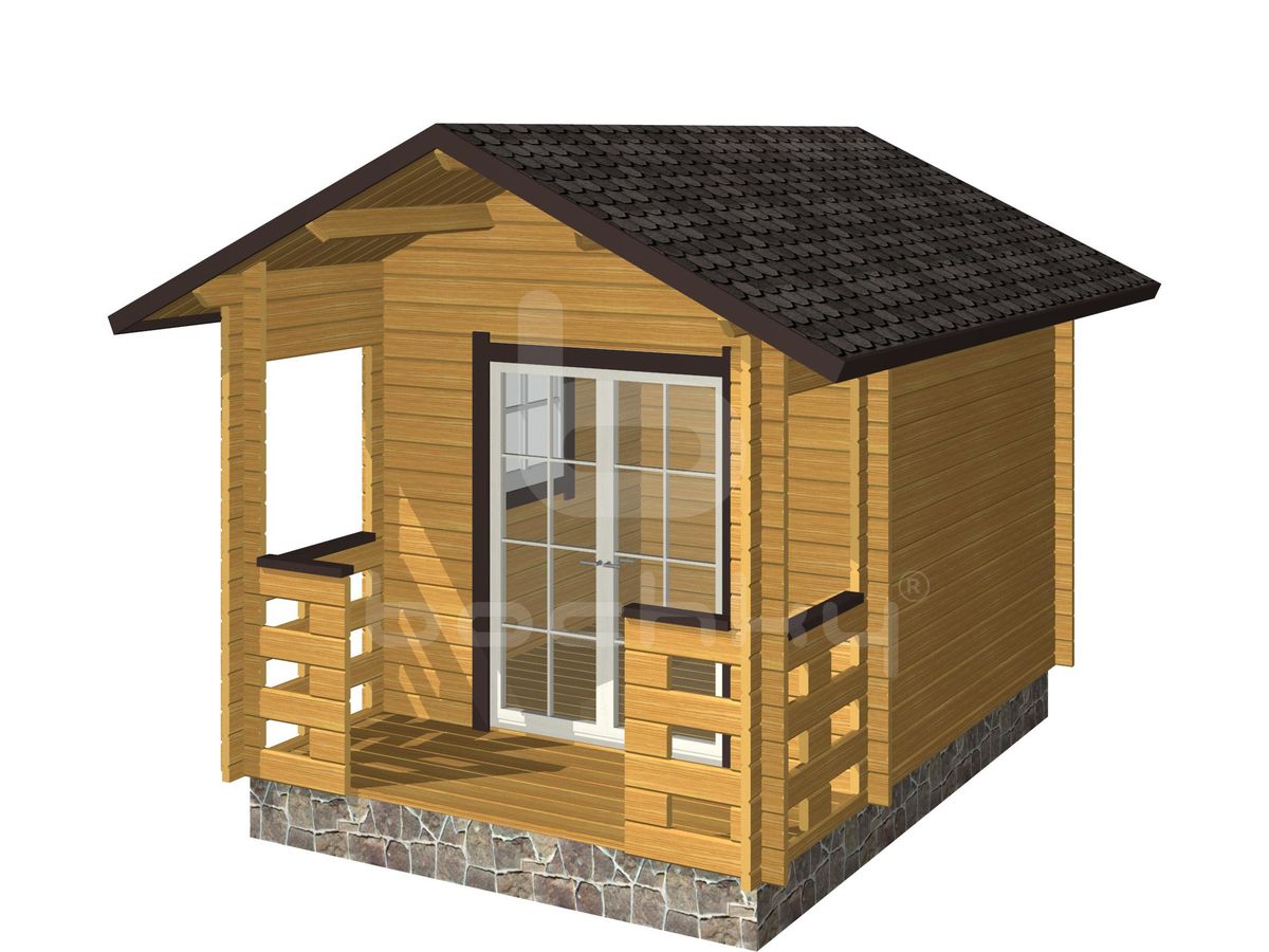 Country house "Likhula" with a 4x3m porch