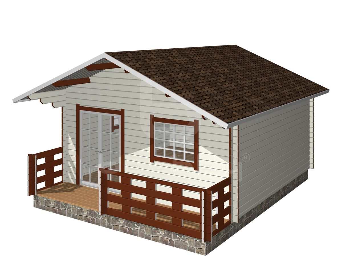 Country house "Paide" with a porch 6x5m