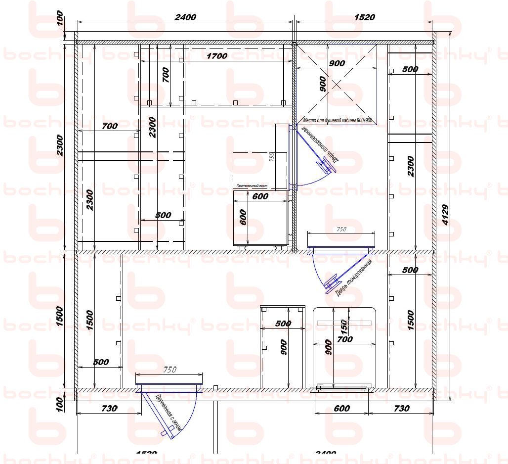 2400×1520-1520×2400 entrance left oven at the middle bottom