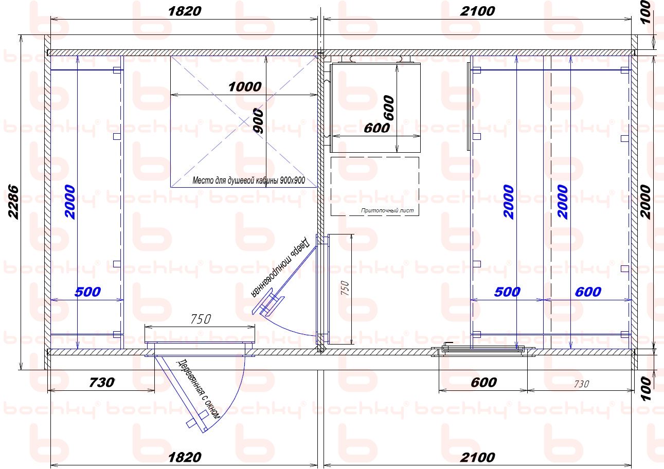 1820×2100 left entrance (D)