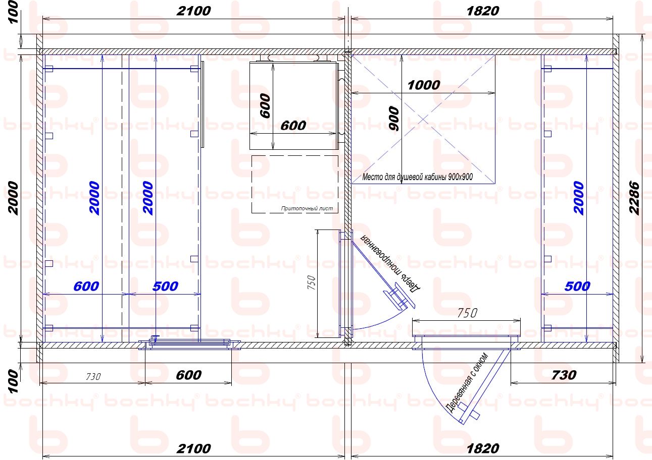 2100×1820 right entrance (D)