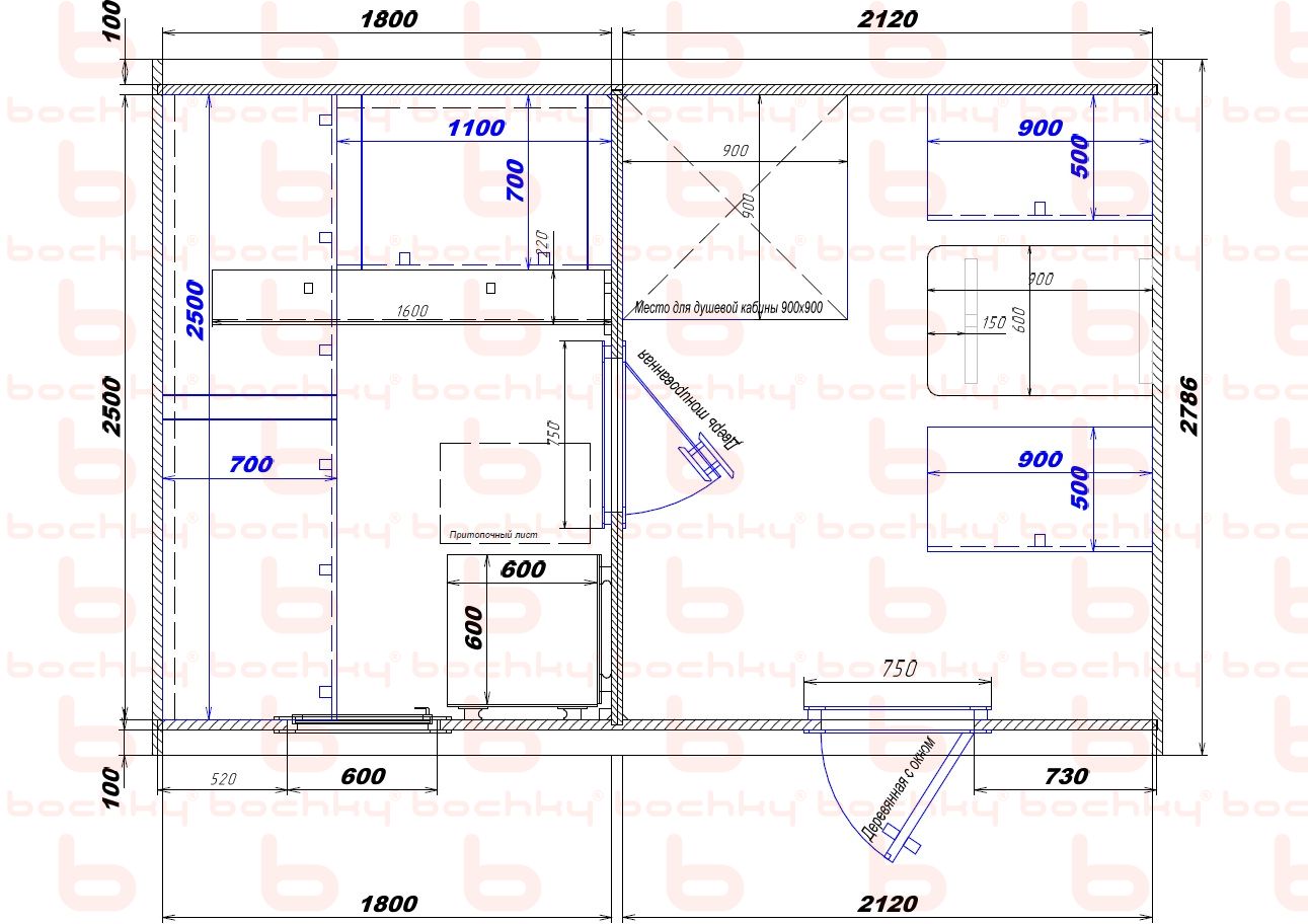 1800×2120 right entrance (shower) 2p
