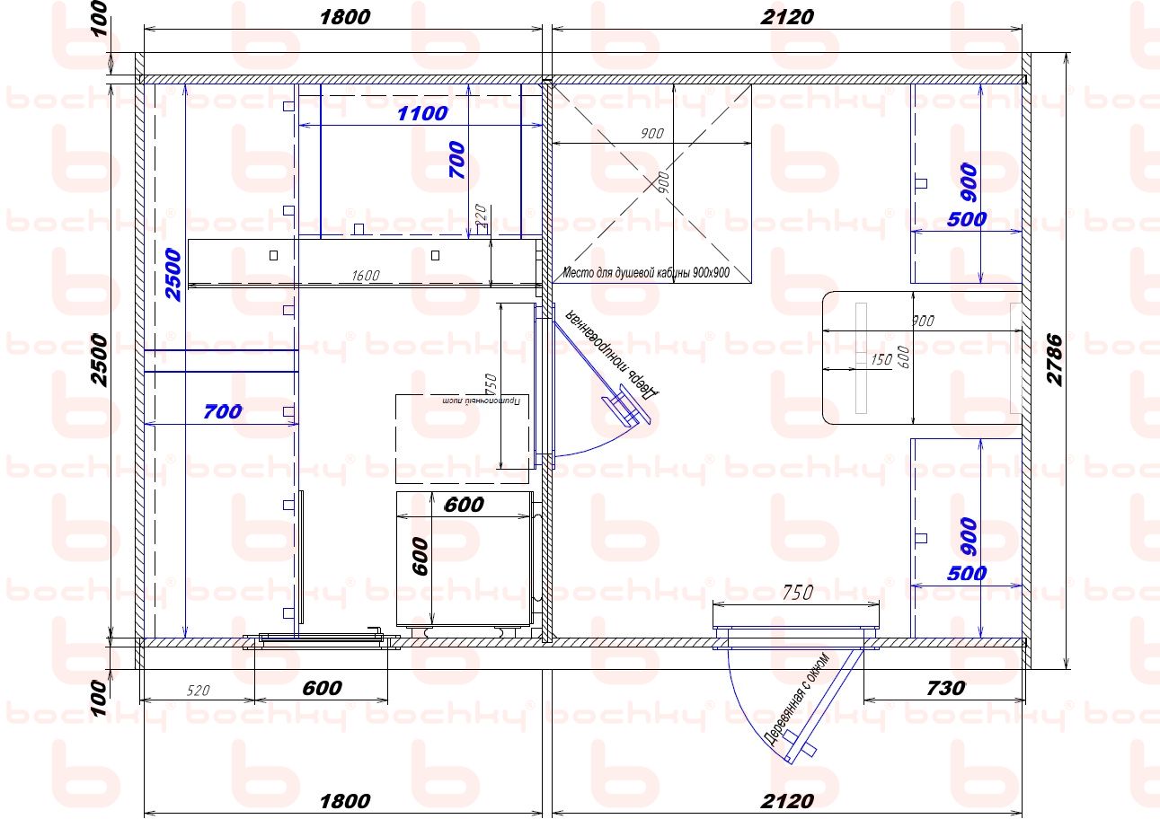 1800×2120 right entrance (shower) 2v