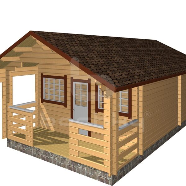 Country house "Rakvere" with a porch 7.1x4.4m