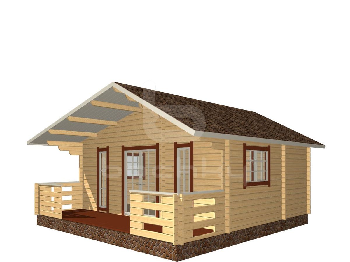 Country house "Tallinn" with a porch 6x6m