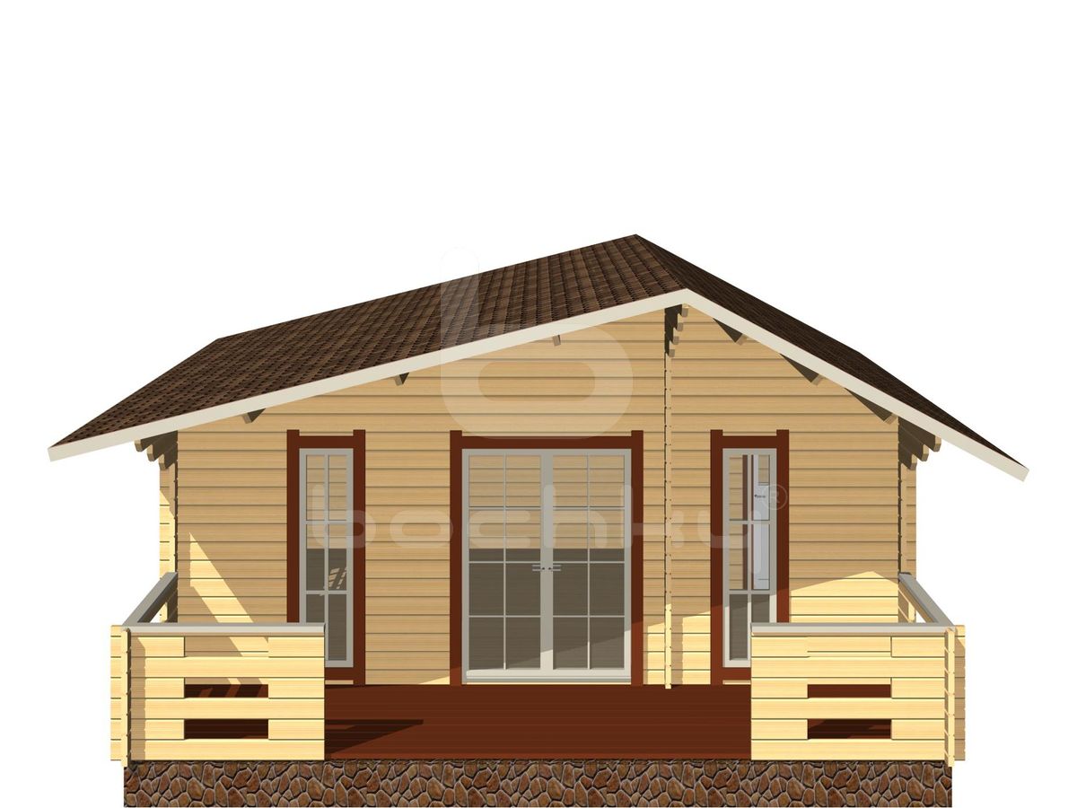 Country house "Tallinn" with a porch 6x6m - Image 9