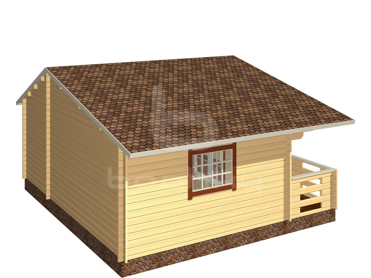 Country house "Tallinn" with a porch 6x6m - Image 6