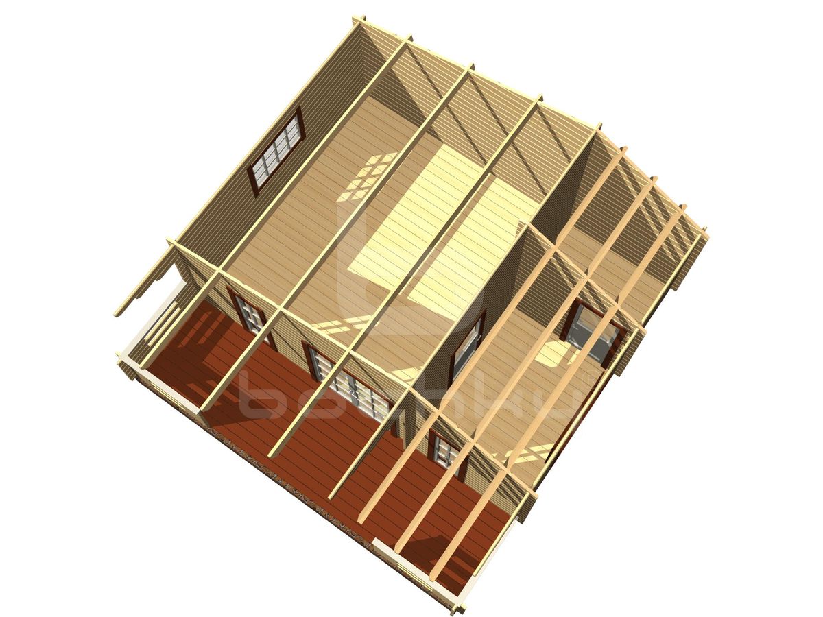 Country house "Tallinn" with a porch 6x6m - Image 3