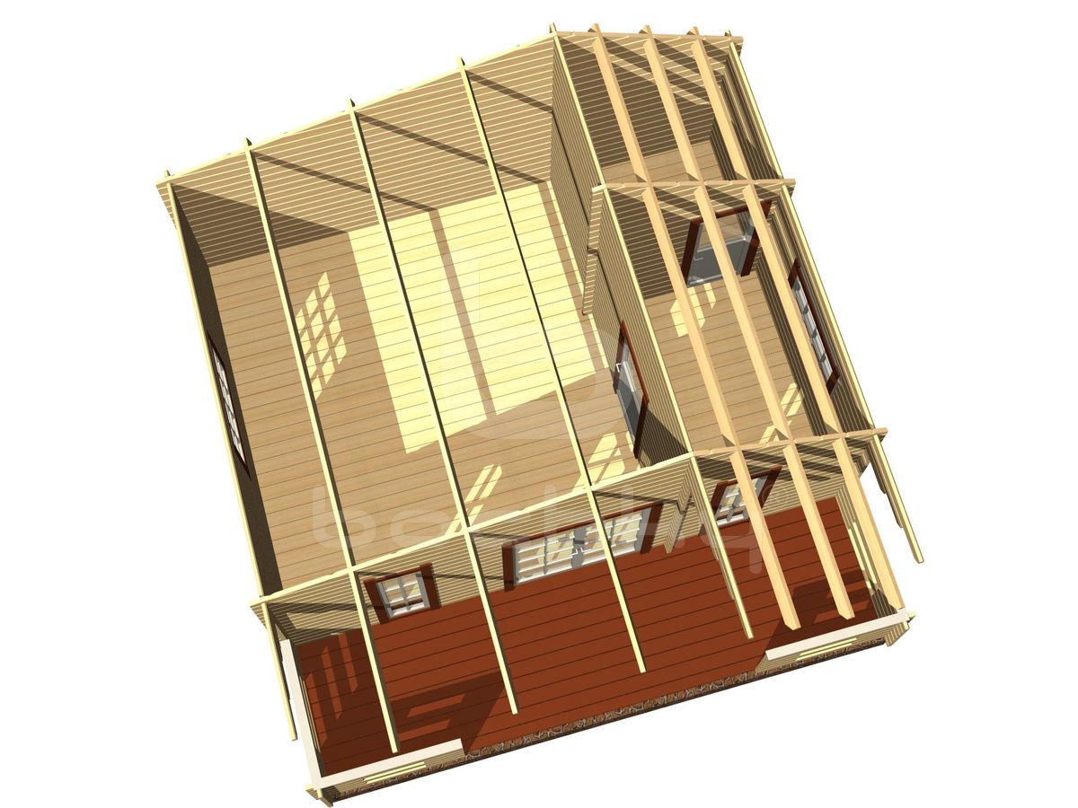 Country house "Tallinn" with a porch 6x6m - Image 2