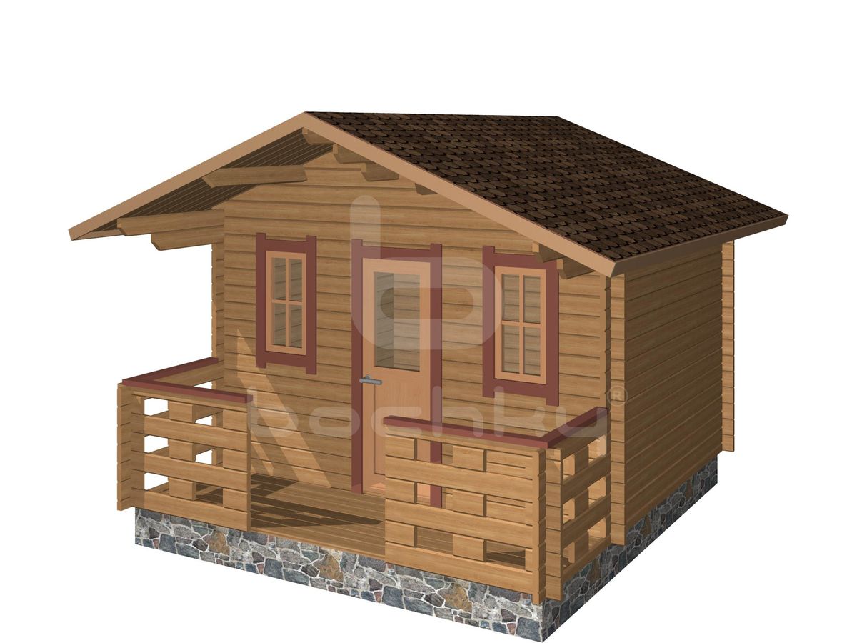 Country house "Tamsalu" with a porch 4x3.8m