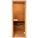 Glass door without lock