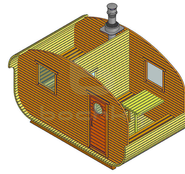 Bath-quadro-oval barrel "4x2"