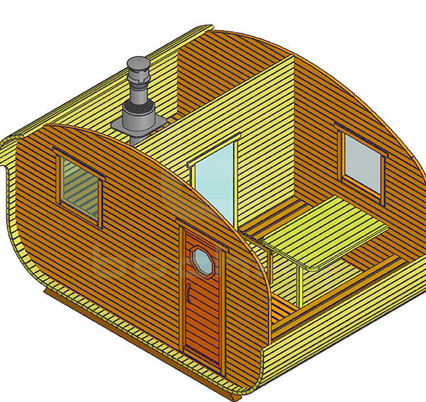 Bath-quadro-oval barrel "4x3"